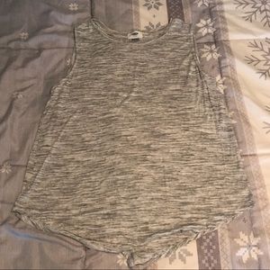 Old Navy Heather Gray Open Back Tank Top